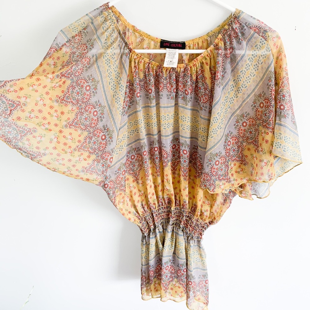Boho Chic Sheer Top